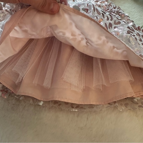 Pippa & Julie | NWOT - Metallic Tulle Leopard Print Dress - Size 2T - Picture 9 of 10